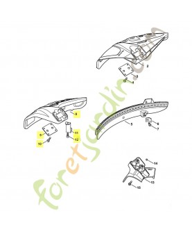 Jeu de capot protecteur Jeu de capot protecteur FS Ø 420 mm. Pièce de rechange Sithl / Vicking