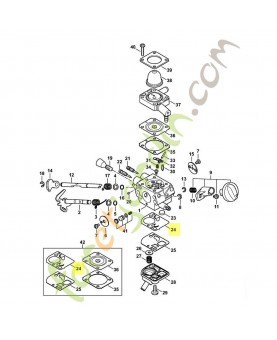 Membrane de pompe stihl 4180-121-4802