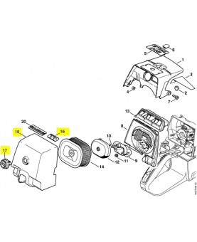 Repère 15 à 17 Couvercle référence 1128-140-1001