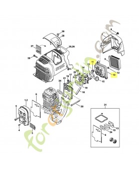 Boîtier de filtre  4180-140-2807. Pièce de rechange Sithl / Vicking