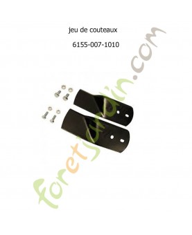 Jeu couteaux mulching