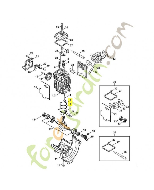 Segment piston d 40x1,2 Segment piston d 40x1,2