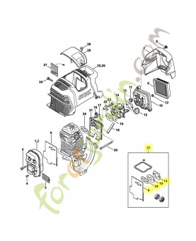 Jeu de joints 4180-007-1036. Pièce de rechange Sithl / Vicking