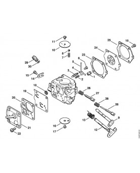 Repères 1 à 30 Carburateur
