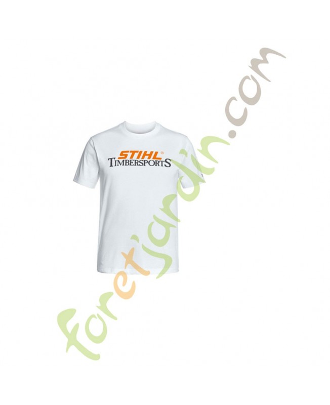 T-shirt Timbersports blanc  STIHL