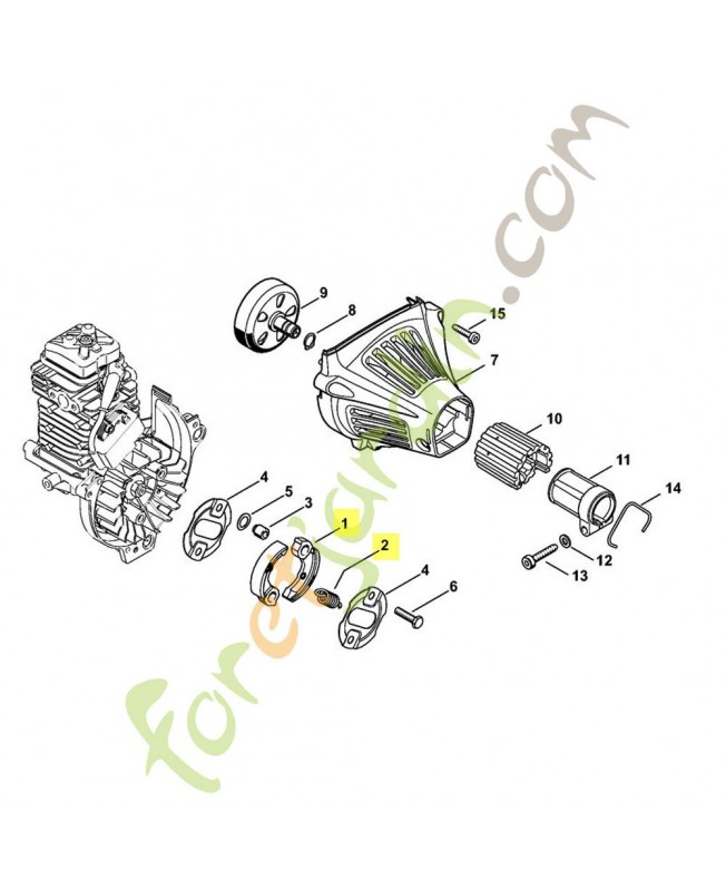 Embrayage 4149-160-2000. Pièce de rechange Sithl / Vicking
