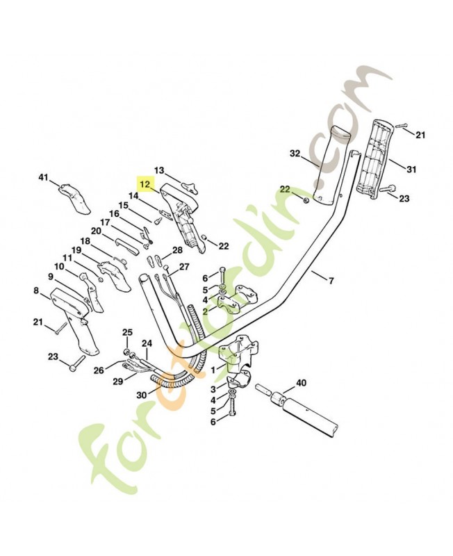 Demi-poignee interieure