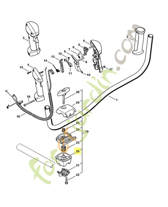 Support 4134-790-7600. Pièce de rechange Sithl / Vicking