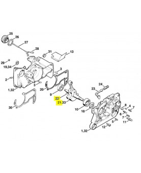 Repères 21 et 22 Vilebrequin