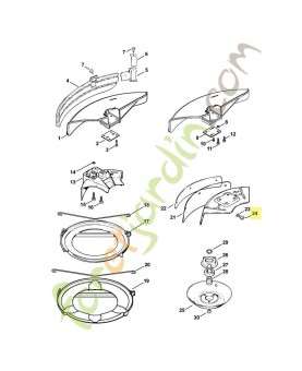 Vis cylindrique is m5 x 10 stihl réf : 9022-341-0950