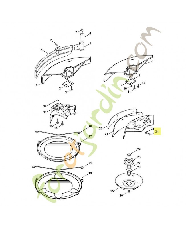 Vis cylindrique is m5 x 10 stihl réf : 9022-341-0950