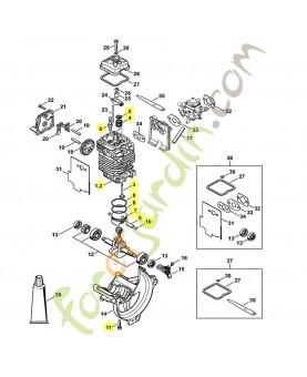 Cylindre avec piston Ø 43 mm