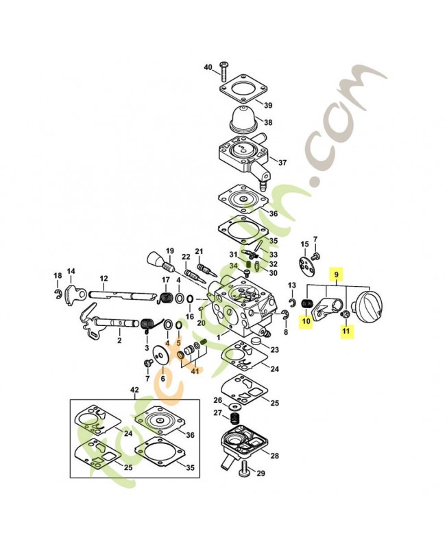 Bouton de réglage 4180-180-9500. Pièce de rechange Sithl / Vicking Bouton de réglage 4180-180-9500. Pièce de rechange Sithl / Vicking