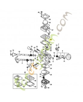Membrane de réglage 1141-121-4700. Pièce détachée Stihl / Vicking
