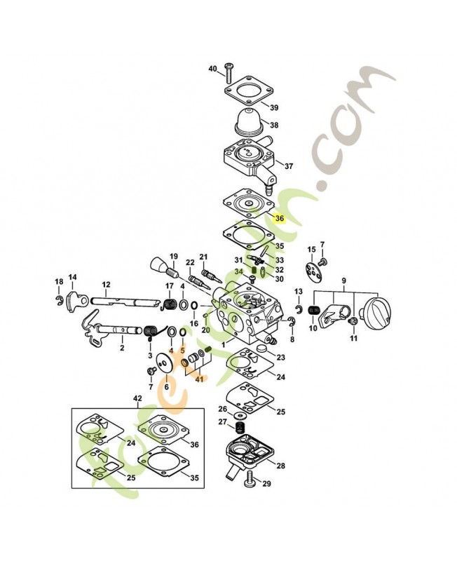 Membrane de réglage 1141-121-4700. Pièce détachée Stihl / Vicking Membrane de réglage 1141-121-4700. Pièce détachée Stihl / Vicking