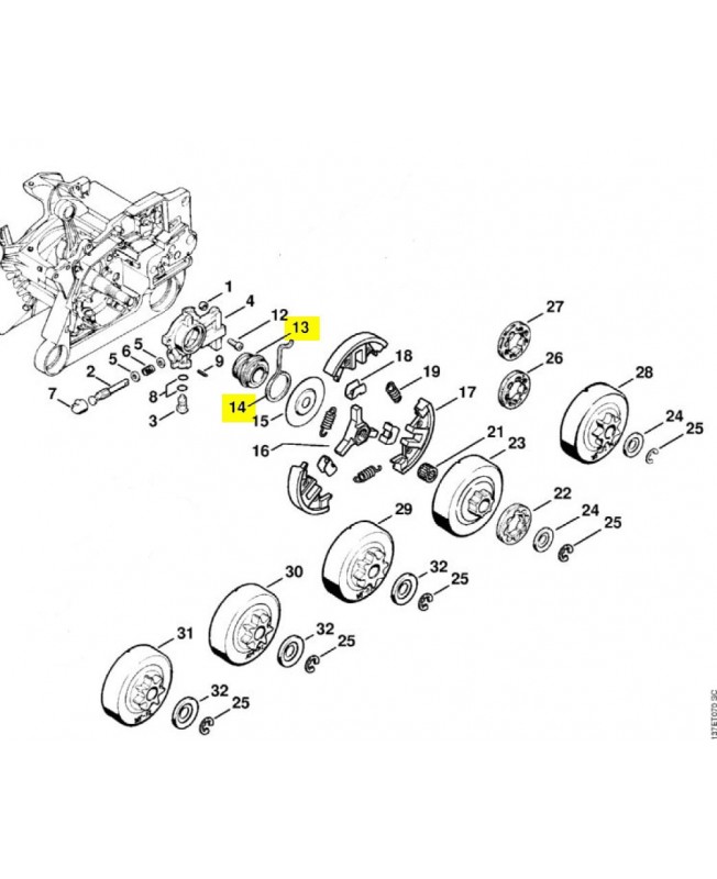 Vis sans fin 1122-640-7105. Pièce détachée Stihl Vis sans fin 1122-640-7105. Pièce détachée Stihl