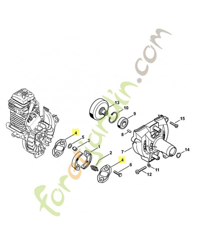 Rondelle recouvrement 4180-162-1000. Pièce de rechange Sithl / Vicking