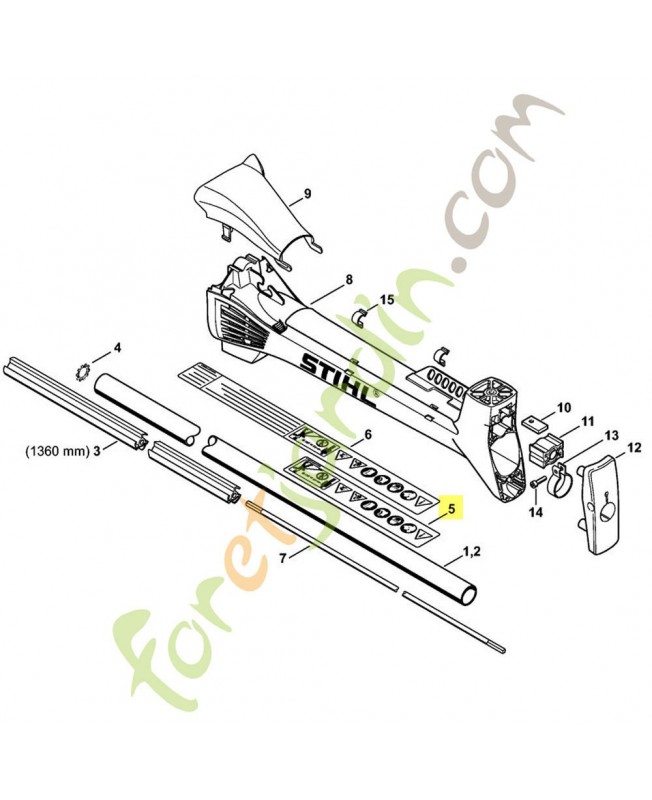 Pictogramme d'avertissement FS Stihl réf. 0000-967-7253