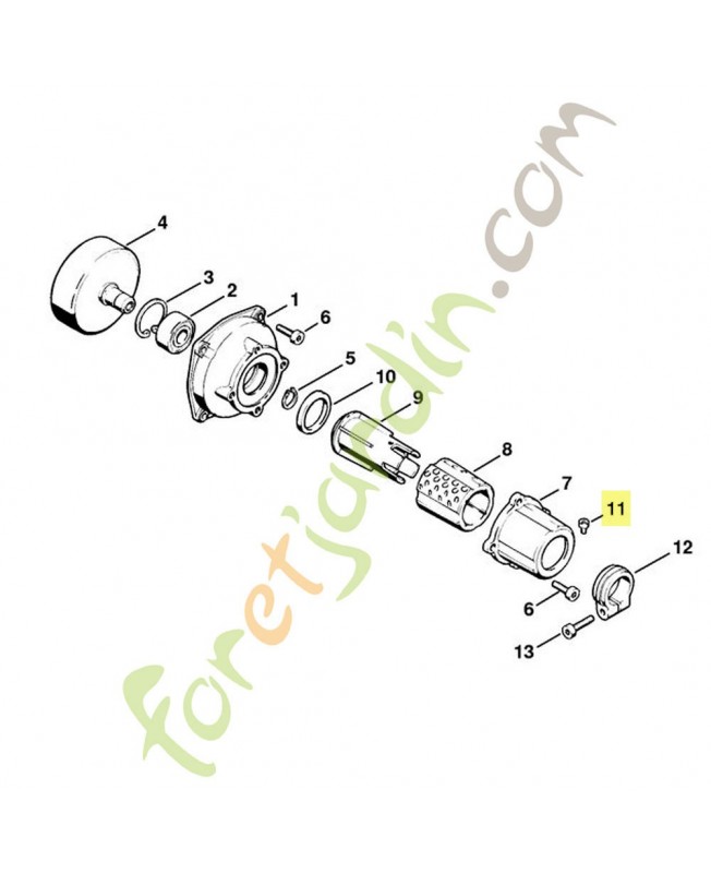 Vis cylindrique is m4 x 8 stihl réf : 9022-313-0630
