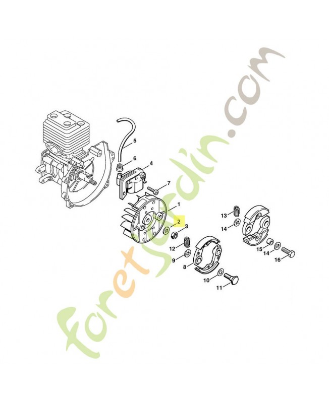 Rondelle m8 9291-021-0180. Pièce de rechange Sithl / Vicking