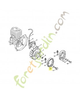 Rondelle 4129-162-8900. Pièce de rechange Sithl / Vicking
