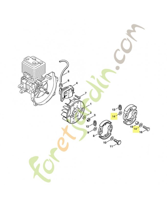 Rondelle 4117-162-8900. Pièce de rechange Sithl / Vicking