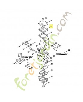 Membrane de réglage 4129-121-4700. Pièce détachée Stihl / Vicking