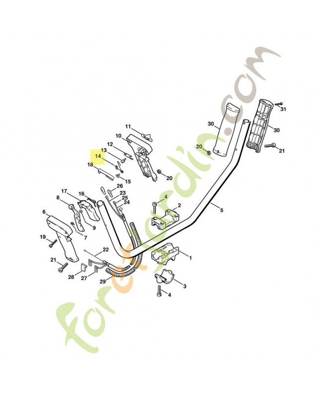 Ressort de connexion Stihl réf. 4126-442-1600