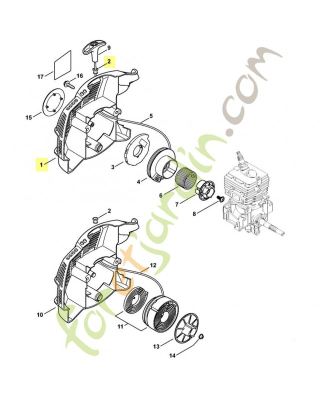 Couvercle de lanceur