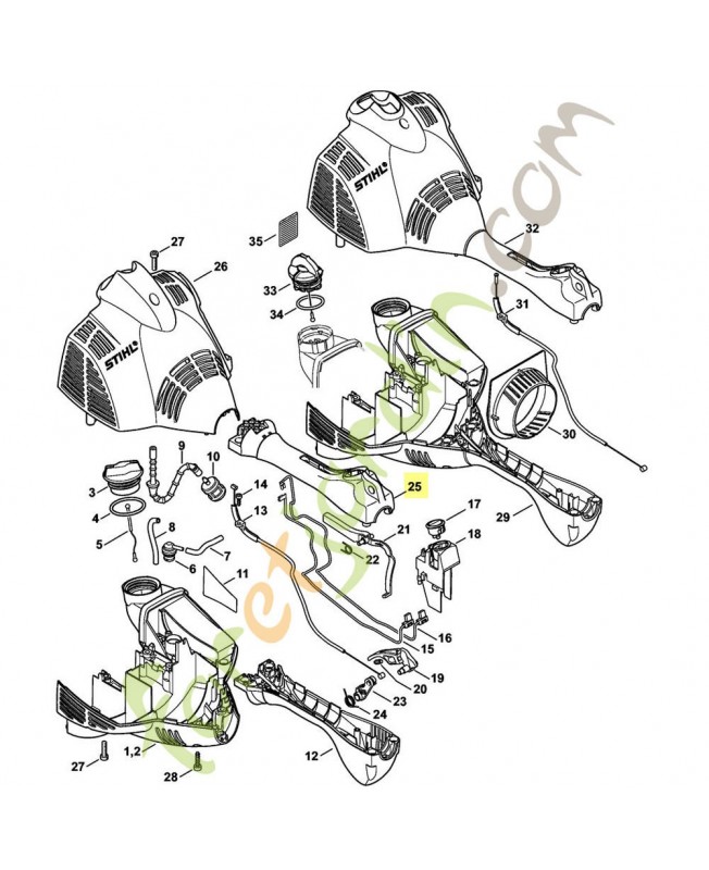 Demi-poignee superieur