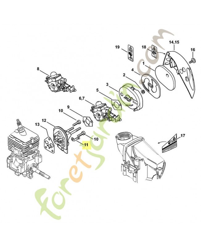 Languette enfichable