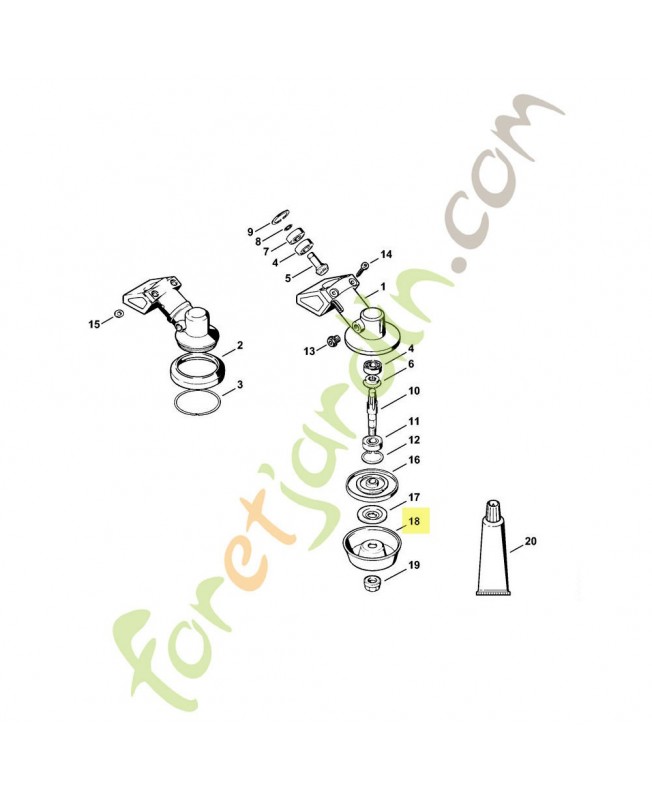 Disque porteur 4126-713-3100. Pièce de rechange Sithl / Vicking