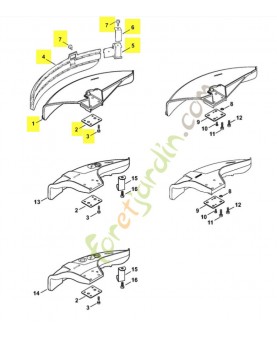 Capot de protection 420 mm référence 4119-007-1027