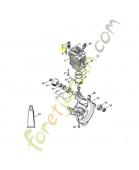 Ressort de soupape 4180-025-1600. Pièce de rechange Sithl / Vicking