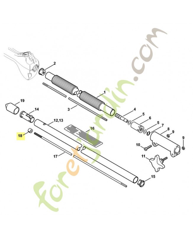 Douille 4140-711-2500. Pièce de rechange Sithl / Vicking