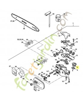 Bouchon de réservoir Stihl ref. 0000-350-0539