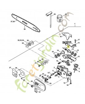Vis sans fin 4182-640-7100. Pièce détachée Stihl / Vicking