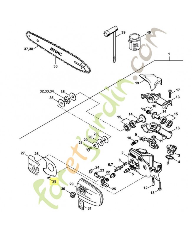 Vis  P3x10 Stihl ref. 9104-003-8600