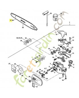 Chaine tronconneuse 25 CM Stihl 3670-000-0056