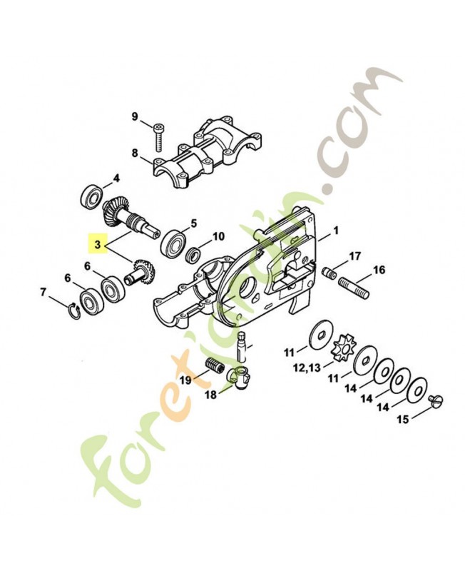 Jeu de pignons 4182-640-7300 STIHL Jeu de pignons 4182-640-7300 STIHL
