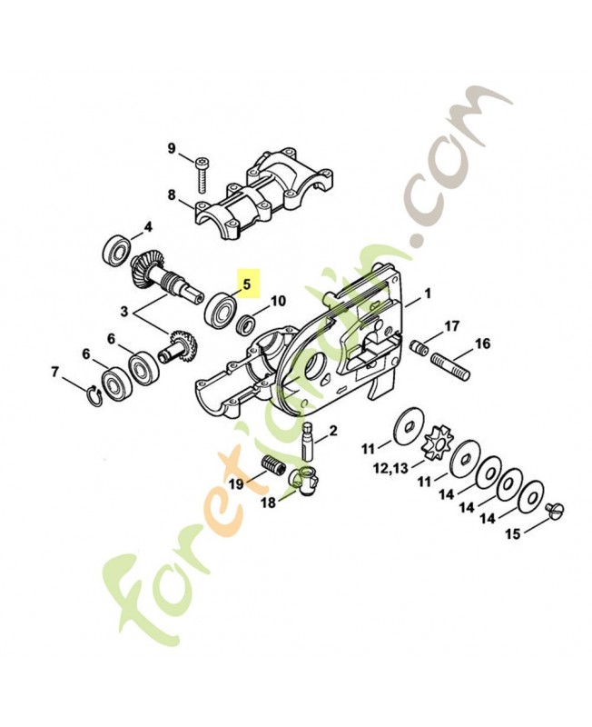 Roulement a billes 6001-2rsc3 Roulement a billes 6001-2rsc3 9503-003-5190. Pièce de rechange Sithl / Vicking