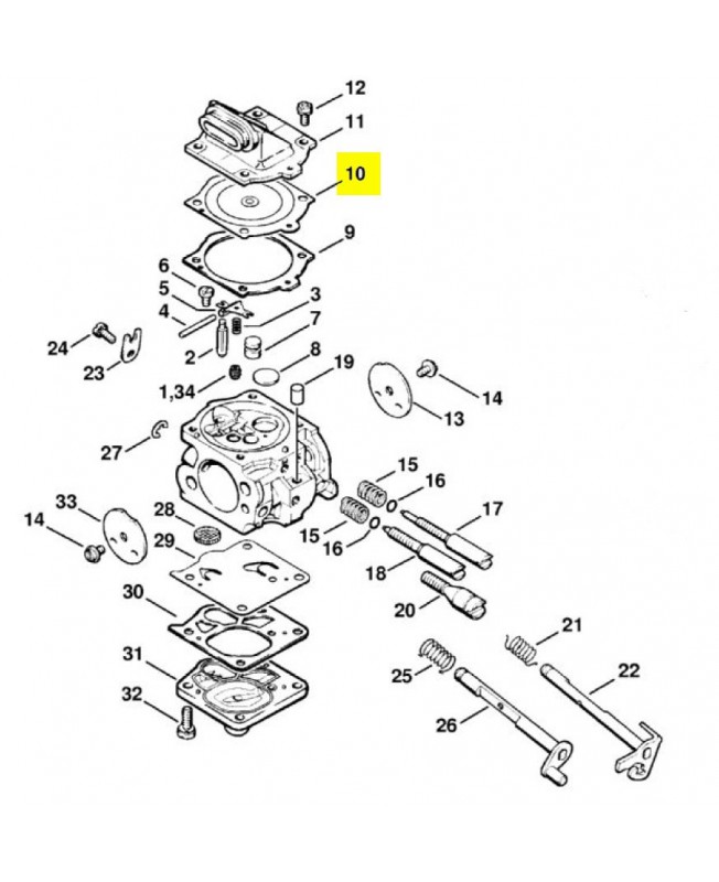 Membrane Stihl réf. 1117-121-4700