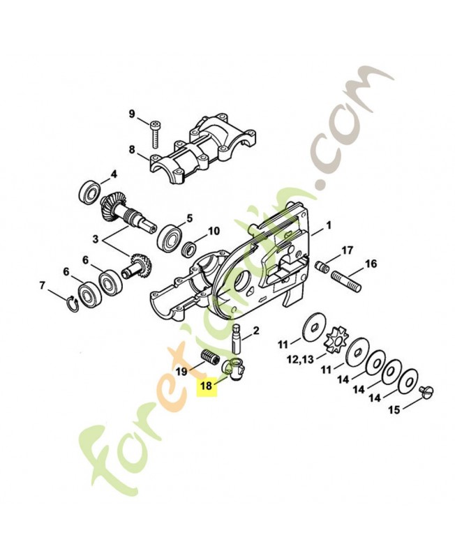 Pièce de raccordement Stihl réf. 4138-353-2700