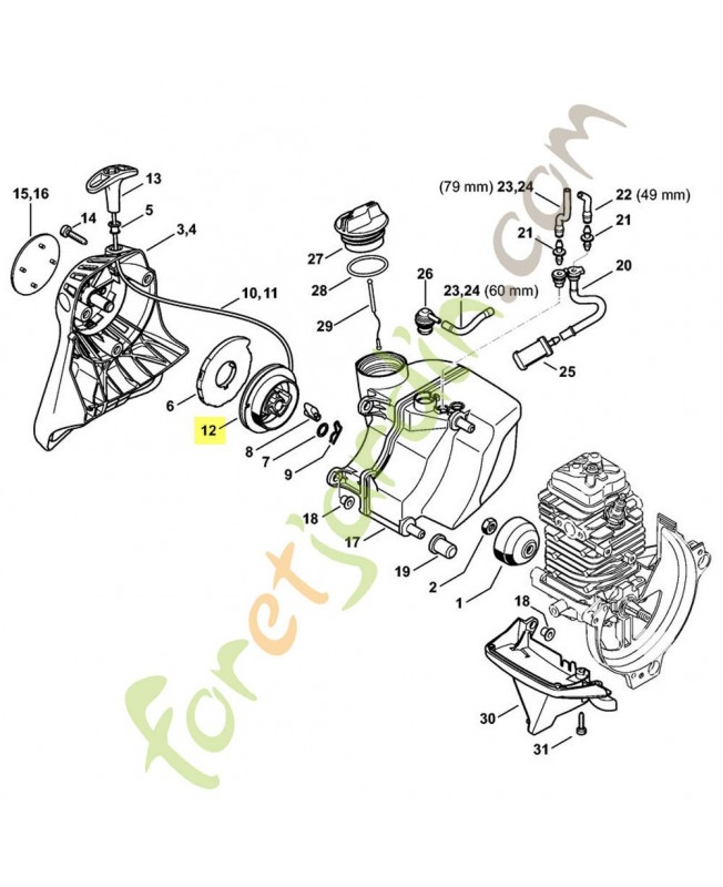 Poulie a câble 4128-195-0400. Pièce de rechange Sithl / Vicking Poulie a câble 4128-195-0400. Pièce de rechange Sithl / Vicking