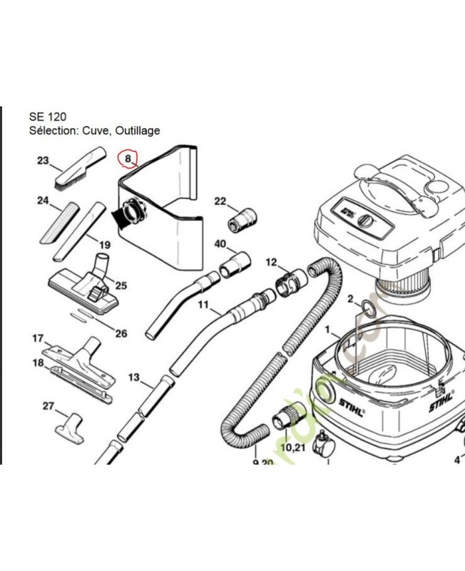 Sac poussiere Se 120