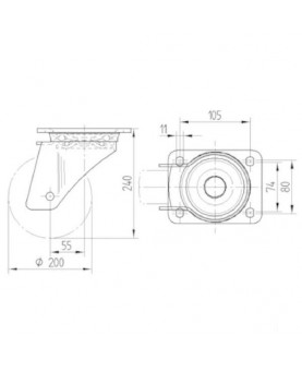 Roue-roulette-plastique-4688TOP160P63