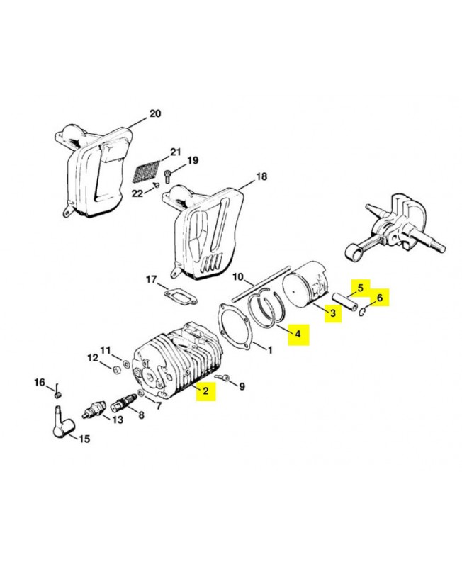Repères 2 à 6 Cylindre