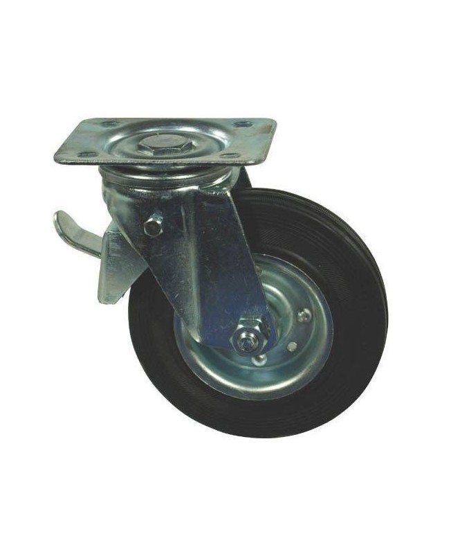 Roue pivotante en caoutchouc  Ø140x37.5mm -WH600140