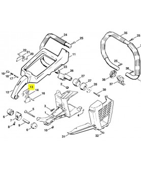 Ressort coudé Stihl Réf 0000-998-1000