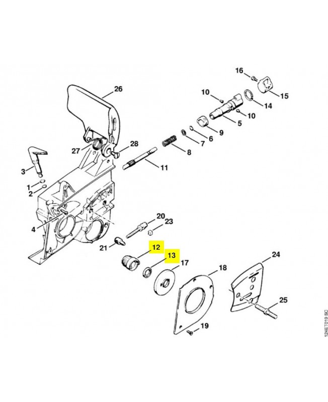 Repères 12 et 13 Vis